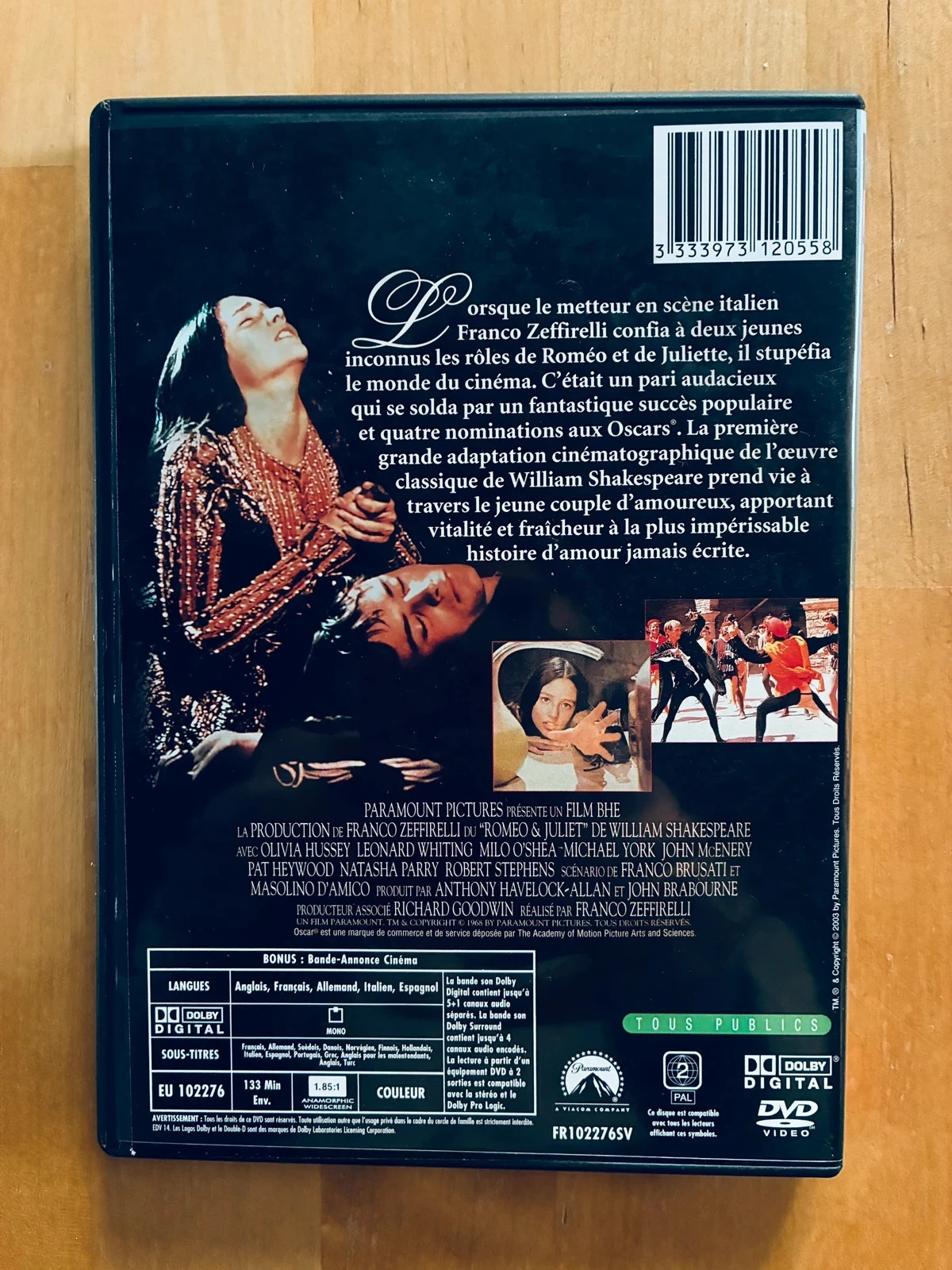DVD Romeu e Julieta de Franco Zeffirelli. – photo 3